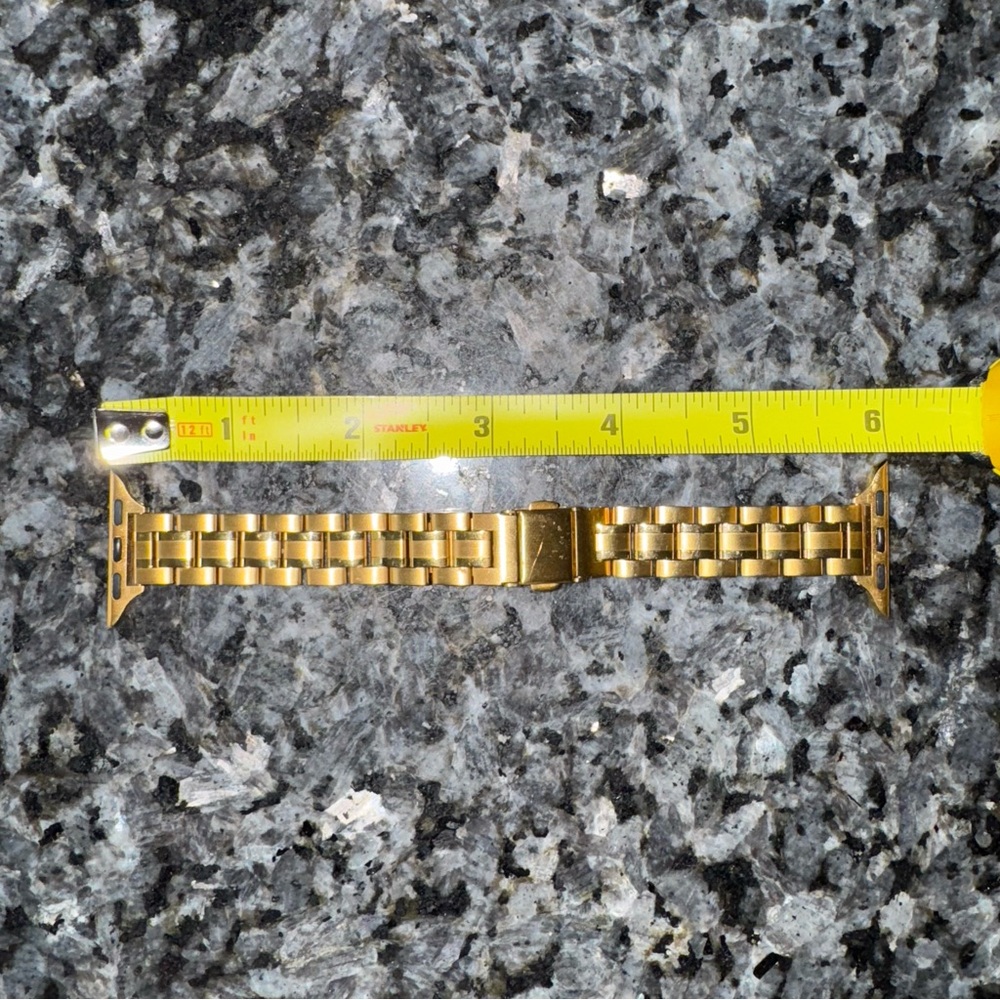 Gold Apple Watch Band and Bumper Face Case - Picture 2 of 3